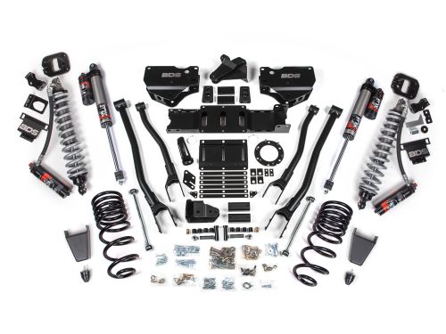 4" 2019-2024 Dodge Ram 2500 4WD (w/diesel engine) Fox 2.5 Performance Elite Coilover / 4-Link Lift Kit by BDS Suspension