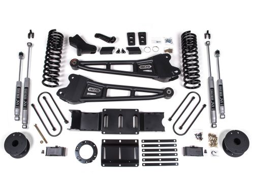 4" 2019-2024 Dodge Ram 3500 (w/Diesel Engine & Factory Rear Air-Ride) 4WD Radius Arm Lift Kit by BDS Suspension