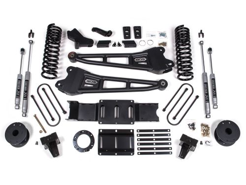 5.5" 2019-2024 Dodge Ram 3500 (w/Gas Engine & Factory Rear Air-Ride) 4WD Radius Arm Lift Kit by BDS Suspension