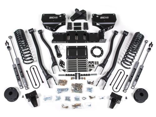 5.5" 2019-2024 Dodge Ram 3500 (w/Gas Engine & Rear Air Bags) 4WD 4-Link Lift Kit by BDS Suspension