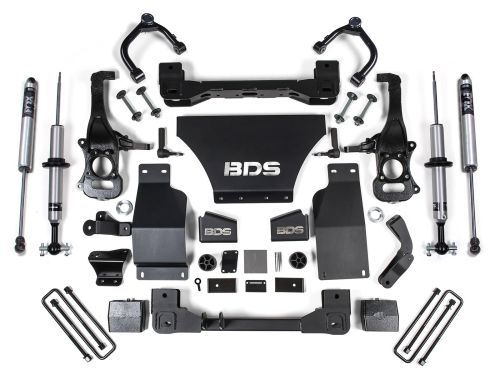6" 2019-2026 GMC Sierra 1500 4wd (w/gas engine) Fox Snap-Ring Coilover Lift Kit by BDS Suspension