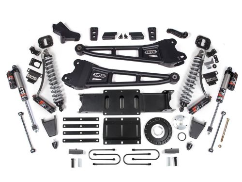4" 2014-2018 Dodge Ram 3500 4WD (w/diesel engine) Fox 2.5 Performance Elite Coilover / Radius Arm Lift Kit by BDS Suspension