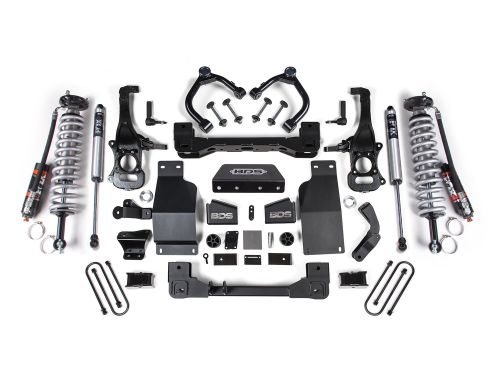 4" 2025-2026 GMC SIerra 1500 4WD Fox Performance Elite Coilover Lift Kit by BDS Suspension