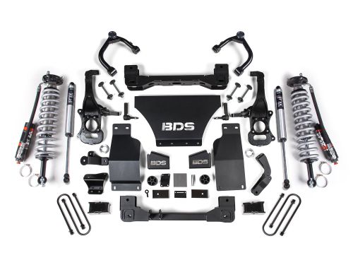2.5" 2025-2026 Chevy Silverado 1500 Trail Boss 4WD (w/Gas Engine) Fox Performance Elite Coilover Lift Kit by BDS Suspension