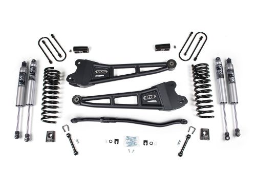 3" 2025-2026 Dodge Ram 3500 4WD (w/Diesel Engines) Radius Arm Lift Kit by BDS Suspension-with Fox 2.5 HTO Performance Series Shocks-2" Block Kit & without factory overloads