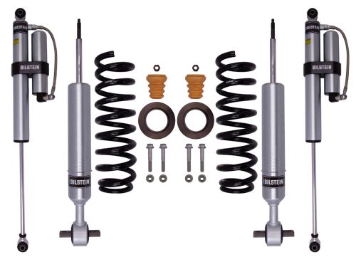 F150 2015-2020 Ford 4wd - Bilstein 6112 0-2" Adjustable Height Front Leveling Coilovers & 5160 Rear Reservoir Shocks (Set of 4)