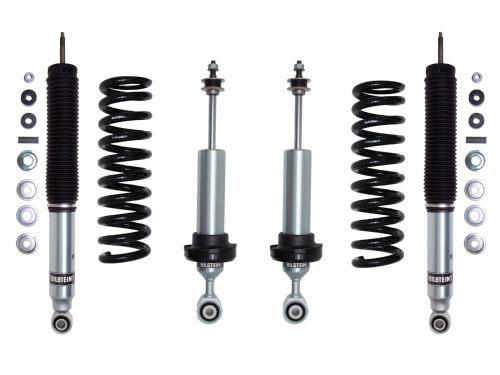 Tundra 2022-2026 Toyota 4WD - Bilstein 6112 0-3" Adjustable Height Front Leveling Coilovers & 6100 Rear Shocks (Set of 4)