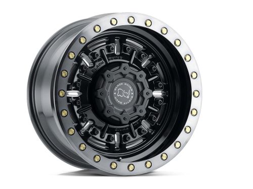 Abrams - Gloss Gun Black Mach Dark Tint - 20"x9.5" W/ 8X165.1mm Bolt Pattern, 4.54" Backspacing, & -18mm Offset Wheel by Black Rhino