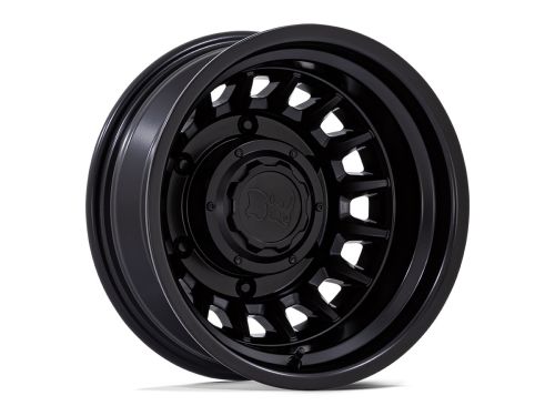 Aliso Dually - Matte Black - 16"x6" W/ 6X205mm Bolt Pattern, -1.62" Backspacing, & -13mm Offset Wheel by Black Rhino