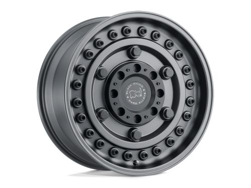 Armory - Gun Black - 16"x8" W/ 6X130mm Bolt Pattern, 6" Backspacing, & 38mm Offset Wheel by Black Rhino