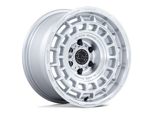Awol - Silver W/ Machined Face - 17"x8.5" W/ 5X130mm Bolt Pattern, 5.73" Backspacing, & 25mm Offset Wheel by Black Rhino