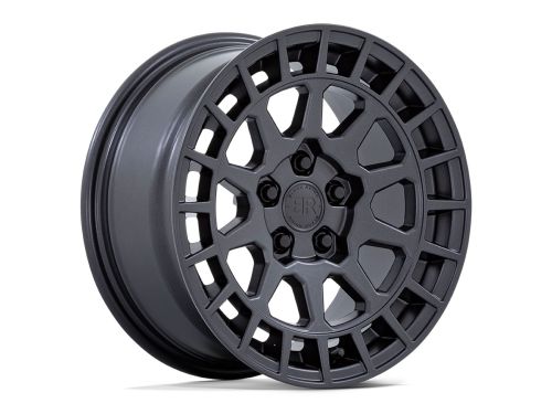 Boxer - Gun Black - 15"x7" W/ 5X114.3mm Bolt Pattern, 4.59" Backspacing, & 15mm Offset Wheel by Black Rhino