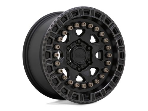 Carbine - Matte Black W/ Mach Tint Ring - 20"x9" W/ 6X120mm Bolt Pattern, 5.39" Backspacing, & 10mm Offset Wheel by Black Rhino