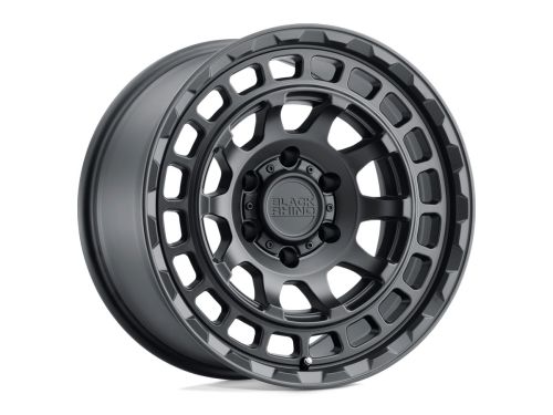 Chamber - Matte Black - 17"x8.5" W/ 5X127mm Bolt Pattern, 4.04" Backspacing, & -18mm Offset Wheel by Black Rhino