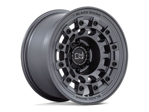 Fuji - Matte Gunmetal - 17"x8" W/ 5X127mm Bolt Pattern, 6" Backspacing, & 38mm Offset Wheel by Black Rhino