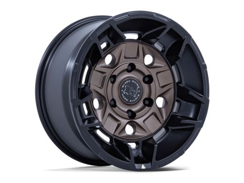 Guard - Burnt Bronze W/ Matte Blk-Lp - 17"x8.5" W/ 6X139.7mm Bolt Pattern, 6.13" Backspacing, & 35mm Offset Wheel by Black Rhino