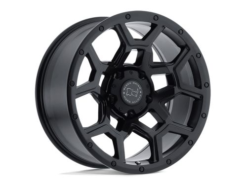 Overland - Matte Black - 17"x8" W/ 5X120mm Bolt Pattern, 5.88" Backspacing, & 35mm Offset Wheel by Black Rhino