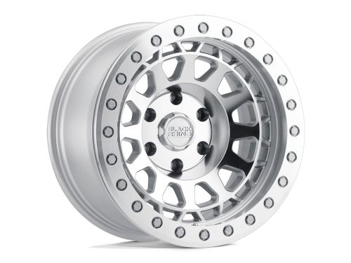 Primm - Silver W/ Mirror Face Mach Rg - 17"x9" W/ 8X165.1mm Bolt Pattern, 5" Backspacing, & 0mm Offset Wheel by Black Rhino
