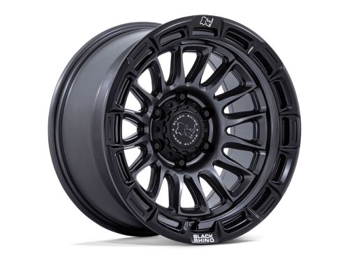 Rival - Matte Gunmetal W/ Matte Blk-Lp - 17"x8.5" W/ 6X139.7mm Bolt Pattern, 5.73" Backspacing, & 25mm Offset Wheel by Black Rhino
