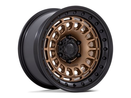 Sahara - Matte Bronze W Gloss Black Lip - 17"x9" W/ 6X139.7mm Bolt Pattern, 5" Backspacing, & 0mm Offset Wheel by Black Rhino