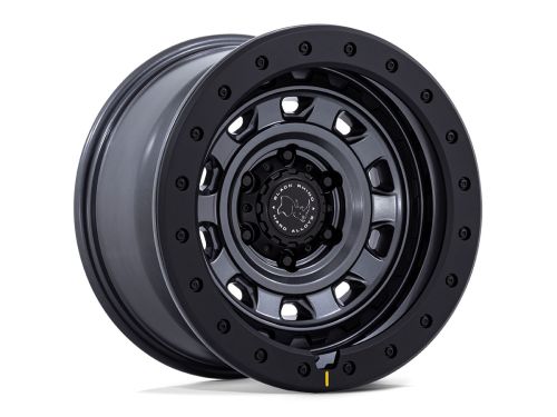 Xplorer - Matte Gunmetal W/ Matte Blk-Lp - 17"x9" W/ 5X127mm Bolt Pattern, 4.53" Backspacing, & -12mm Offset Wheel by Black Rhino