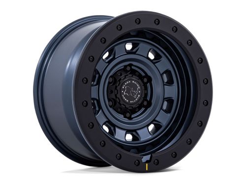 Xplorer - Metallic Blue W/ Matte Black L - 17"x9" W/ 6X139.7mm Bolt Pattern, 4.53" Backspacing, & -12mm Offset Wheel by Black Rhino