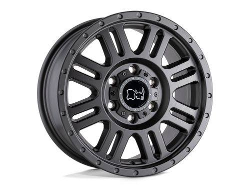 Yellowstone - Matte Gunmetal - 16"x8" W/ 5X130mm Bolt Pattern, 6.27" Backspacing, & 45mm Offset Wheel by Black Rhino