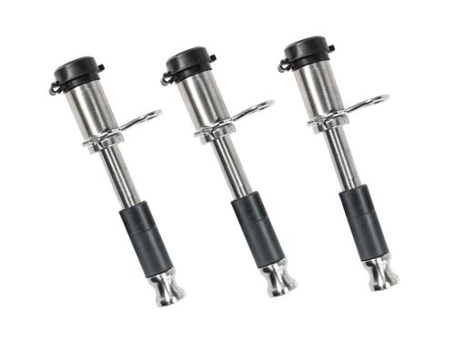 5/8" Stainless Steel Locking Pin - 3-Pack Keyed Alike by BulletProof