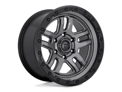 Ammo D701 - Matte Gunmetal Black Bead Ring - 17X9 Wheel (w/5X127mm Bolt Pattern, 5.04" Backspacing & 1mm Offset) by Fuel