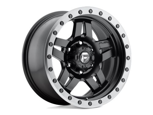 Anza D557 - Matte Black Gun Metal Ring - 17X8.5 Wheel (w/5X127mm Bolt Pattern, 4.51" Backspacing & -6mm Offset) by Fuel