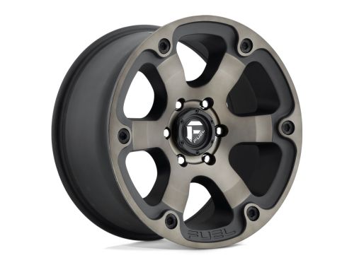 Beast D564 - Matte Black Double Dark Tint - 20X9 Wheel (w/8X170mm Bolt Pattern, 5.04" Backspacing & 1mm Offset) by Fuel