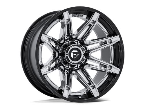 Brawl Fc401 - Chrome (w/Gloss Black Lip) - 20X10 Wheel (w/6X135mm Bolt Pattern, 4.79" Backspacing & -18mm Offset) by Fuel