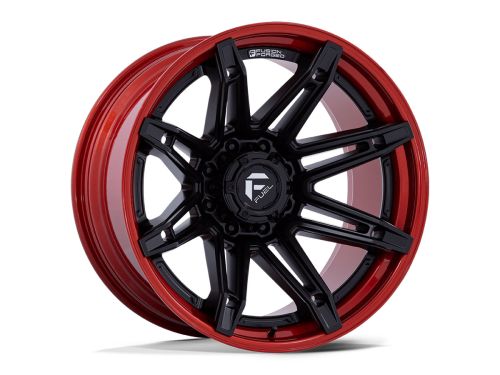 Brawl Fc401 - Matte Black (w/Candy Red Lip) - 20X10 Wheel (w/6X139.7mm Bolt Pattern, 4.79" Backspacing & -18mm Offset) by Fuel