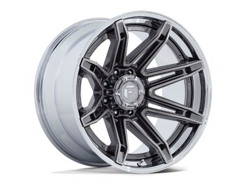 Brawl Fc401 - Platinum (w/Chrome Lip) - 20X10 Wheel (w/6X139.7mm Bolt Pattern, 4.79" Backspacing & -18mm Offset) by Fuel