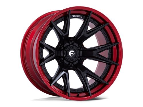 Catalyst Fc402 - Matte Black (w/Candy Red Lip) - 20X9 Wheel (w/6X135mm Bolt Pattern, 5.04" Backspacing & 1mm Offset) by Fuel