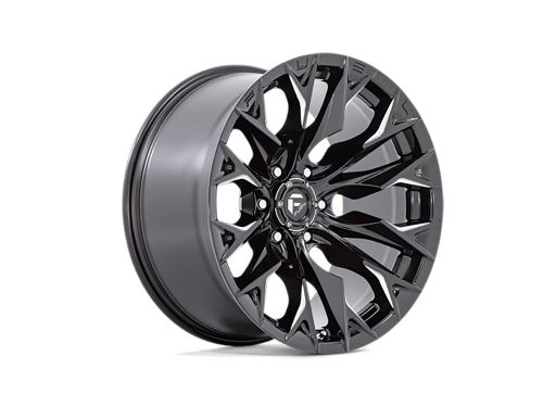 Flame D803 - Gloss Black Milled - 20X10 Wheel (w/6X135mm Bolt Pattern, 4.79" Backspacing & -18mm Offset) by Fuel