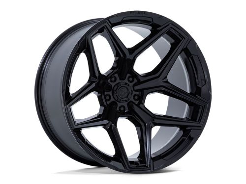 FLUX - Gloss Black - 17X9 Wheel (w/5X127mm Bolt Pattern, 5.04" Backspacing & 1mm Offset) by Fuel
