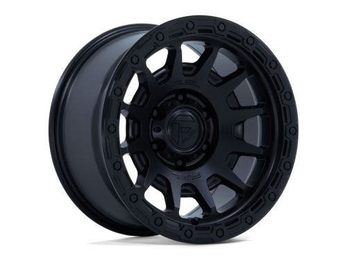 Fortress Fc884 - Matte Black (w/Gloss Black Lip) - 18X9 Wheel (w/5X127mm Bolt Pattern, 5.04" Backspacing & 1mm Offset) by Fuel