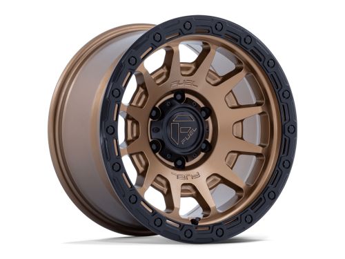 Fortress Fc884 - Matte Bronze W Gloss Black Lip - 18X9 Wheel (w/6X135mm Bolt Pattern, 5.04" Backspacing & 1mm Offset) by Fuel