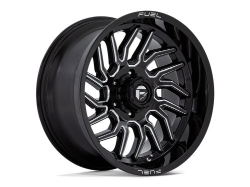 Hurricane D807 - Gloss Black Milled - 20X9 Wheel (w/5X150mm Bolt Pattern, 5.79" Backspacing & 20mm Offset) by Fuel