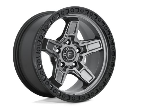 Kicker D698 - Matte Gunmetal Black Bead Ring - 17X9 Wheel (w/5X127mm Bolt Pattern, 4.53" Backspacing & -12mm Offset) by Fuel