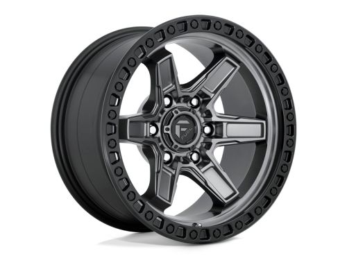 Kicker D698 - Matte Gunmetal Black Bead Ring - 17X9 Wheel (w/6X139.7mm Bolt Pattern, 5.04" Backspacing & 1mm Offset) by Fuel
