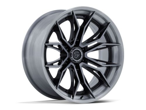 Mutiny Fc404 - Gloss Black Brushed Dark Tint - 22X9.5 Wheel (w/6X135mm Bolt Pattern, 6.04" Backspacing & 20mm Offset) by Fuel