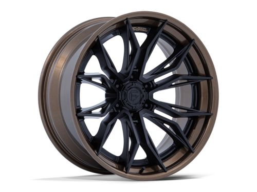Mutiny Fc404 - Matte Black W Gloss Bronze Lip - 22X10 Wheel (w/6X139.7mm Bolt Pattern, 4.79" Backspacing & -18mm Offset) by Fuel