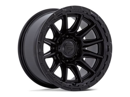 Piston Fc866 - Blackout (w/Gloss Black Lip) - 17X8.5 Wheel (w/5X114.3mm Bolt Pattern, 5.73" Backspacing & 25mm Offset) by Fuel