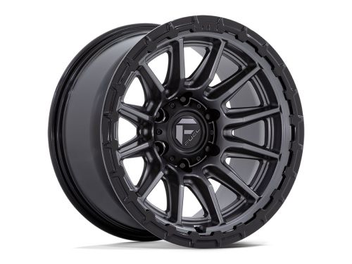 Piston Fc866 - Matte Gunmetal Gloss Black Lip - 17X8.5 Wheel (w/6X139.7mm Bolt Pattern, 5.73" Backspacing & 25mm Offset) by Fuel