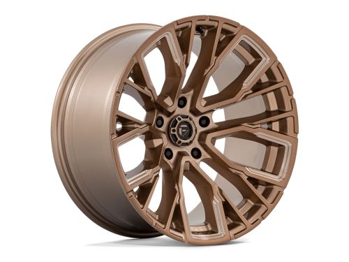 Rebar D850 - Platinum Bronze Milled - 20X10 Wheel (w/5X127mm Bolt Pattern, 4.79" Backspacing & -18mm Offset) by Fuel
