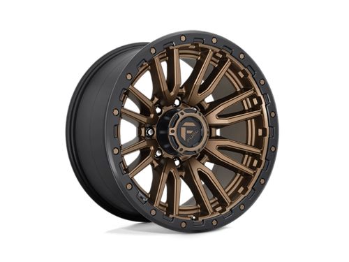 Rebel D681 - Matte Bronze Black Bead Ring - 20X10 Wheel (w/8X165.1mm Bolt Pattern, 4.79" Backspacing & -18mm Offset) by Fuel
