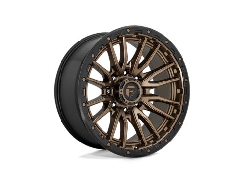 Rebel D681 - Matte Bronze Black Bead Ring - 22X10 Wheel (w/8X165.1mm Bolt Pattern, 4.79" Backspacing & -18mm Offset) by Fuel