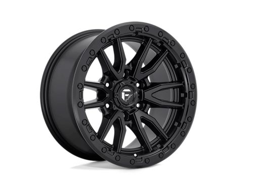 Rebel D679 - Matte Black - 16X8 Wheel (w/6X139.7mm Bolt Pattern, 4.54" Backspacing & 1mm Offset) by Fuel